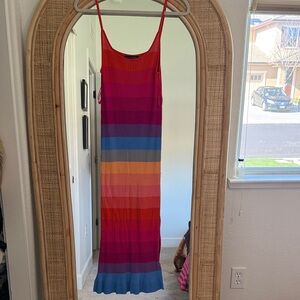 Multi color stripe dress